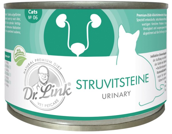 Dr. Link Struvitsteine Urinary Diät 200g für Katzen