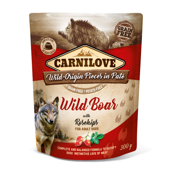 Carnilove Pate Wild Boar with Rosehips 300g